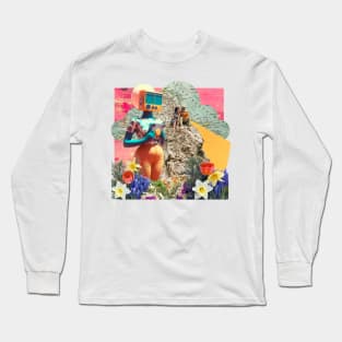 Let's Go Exploring Collage Long Sleeve T-Shirt